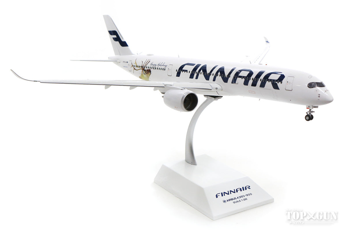 A350-900 Finnair Special Paint "Happy Holidays" Flap Down Fixed (Stand Included) OH-LWD 1/200 *Made of Metal [LH2196A]