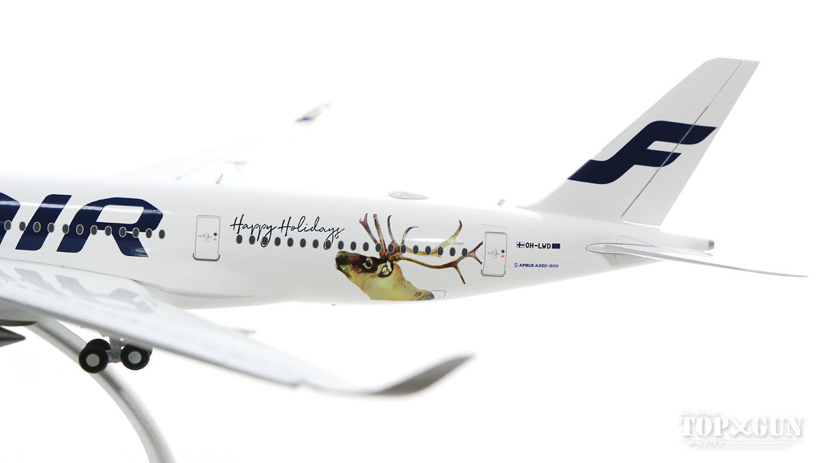 A350-900 Finnair Special Paint "Happy Holidays" Flap Down Fixed (Stand Included) OH-LWD 1/200 *Made of Metal [LH2196A]