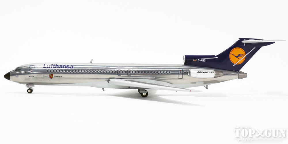 727-200 Lufthansa German Airlines Unpainted Polished Finish Circa 1983 D-ABCI 1/200 *Made of metal [LH29]