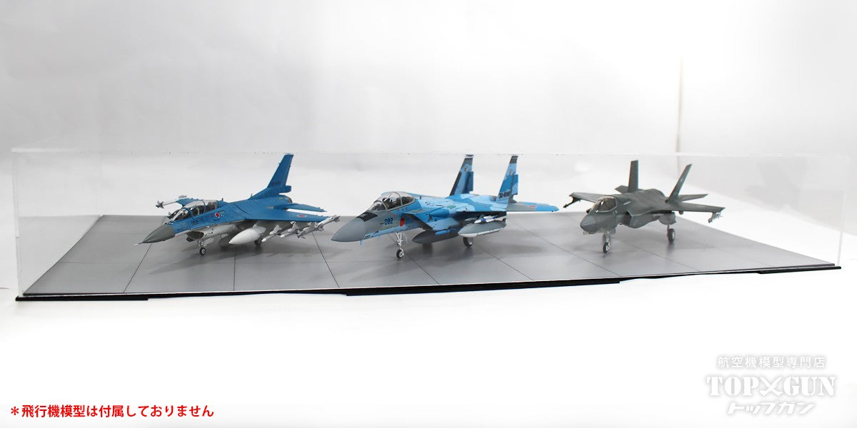 [Limited Edition] Air Self-Defense Force Hyakuri Base Specification 3 Aircraft Placement (Low Case) Military Diorama Acrylic Case Set for 1/72 [M-04HDXA]