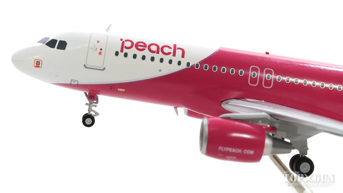 【希少品】A320 Peach JA801P 1:200 Gemini200 1/200 Peach Airbus A320 Ja801P metal model with