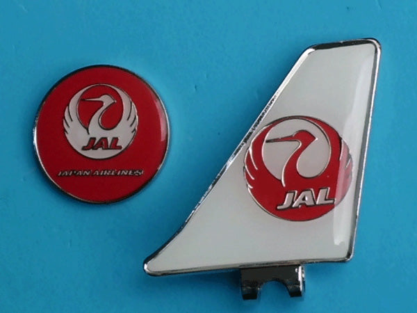 Golf Marker JAL Japan Airlines Red [MZ350]