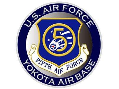 New Engraving Magnet US Air Force 5th Air Force YOKOTA [NC040M]