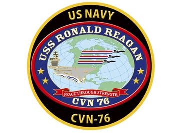 New Engraving Magnet - Aircraft Carrier Ronald Reagan - US Navy Yokosuka YOKOTA [NC041M]