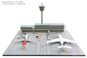 空港ジオラマ建物組立キット 出発ターミナル2個セット（搭乗橋装着可） 1/400 [Art001]
