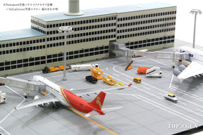 空港ジオラマ ボーディング・ブリッジ（ICBC）4個／駐機場照明塔4本セット 1/400 [Art004b]