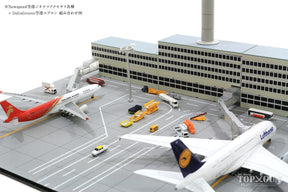空港ジオラマ建物組立キット 出発ターミナルセット（搭乗橋装着可／メインビル） 1/400 [Art002]