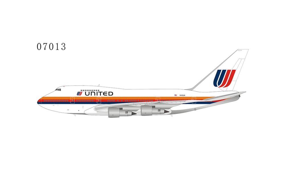 747SP United Airlines 1990s "Seoul Bus" large logo painted N140UA 1/400 [NG07013]