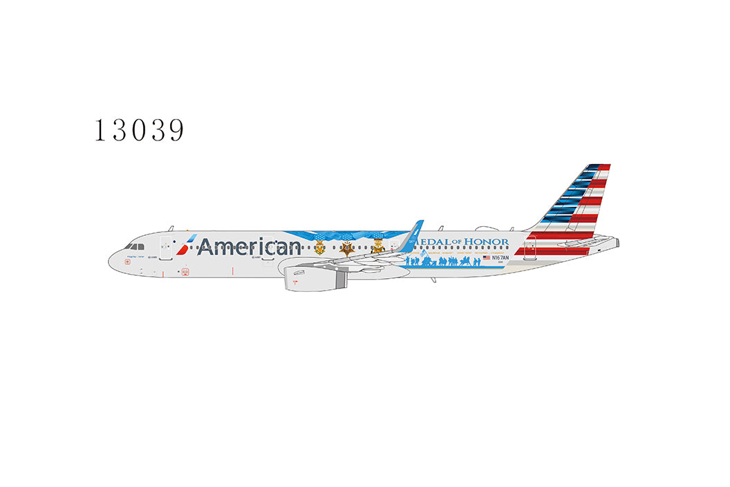 A321SL American Airlines special paint "Medal of Honor/Flagship Valor" 2022 N167AN 1/400 [NG13039]