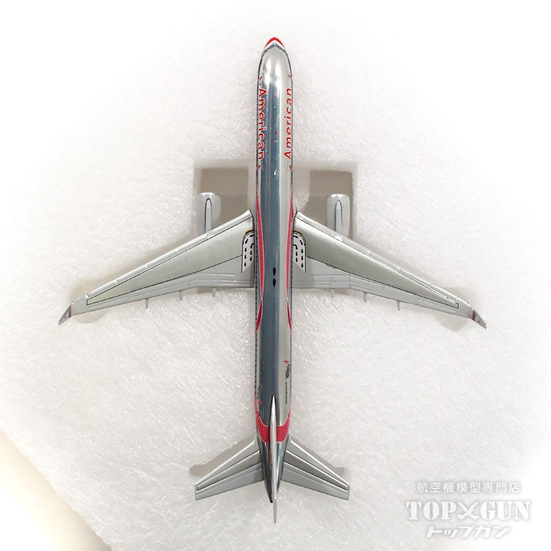 米国購入ボーイング（BOEING）のヴィンテージ・エナメル七宝製 NG Models 757-200w アメリカン航空 特別塗装 「ピンクリボン」 2008年