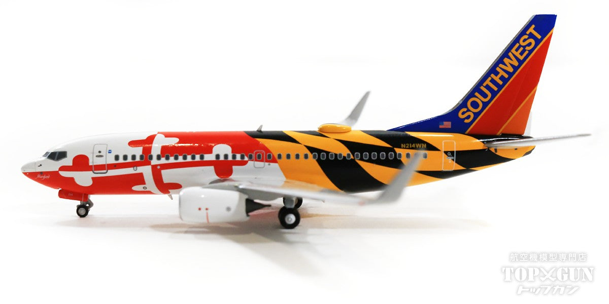 737-700w サウスウエスト航空 特別塗装 「メリーランドワン／キャニオンブルー尾翼」 N214WN 1/400 [NG77006]
