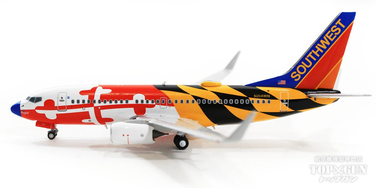 737-700w サウスウエスト航空 特別塗装 「メリーランドワン／キャニオンブルー尾翼／青色機首」 N214WN 1/400 [NG77008]