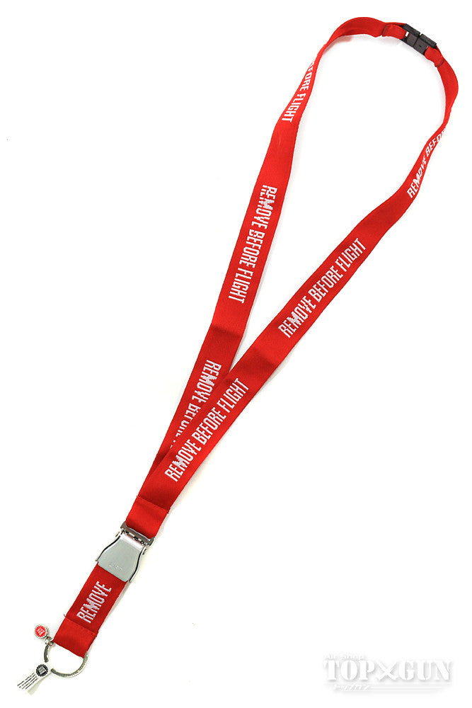 Remove Before Flight Neck Strap with Seatbelt Buckle [OWN007]