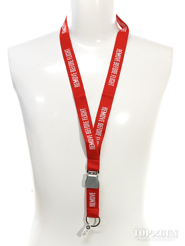 Remove Before Flight Neck Strap with Seatbelt Buckle [OWN007]