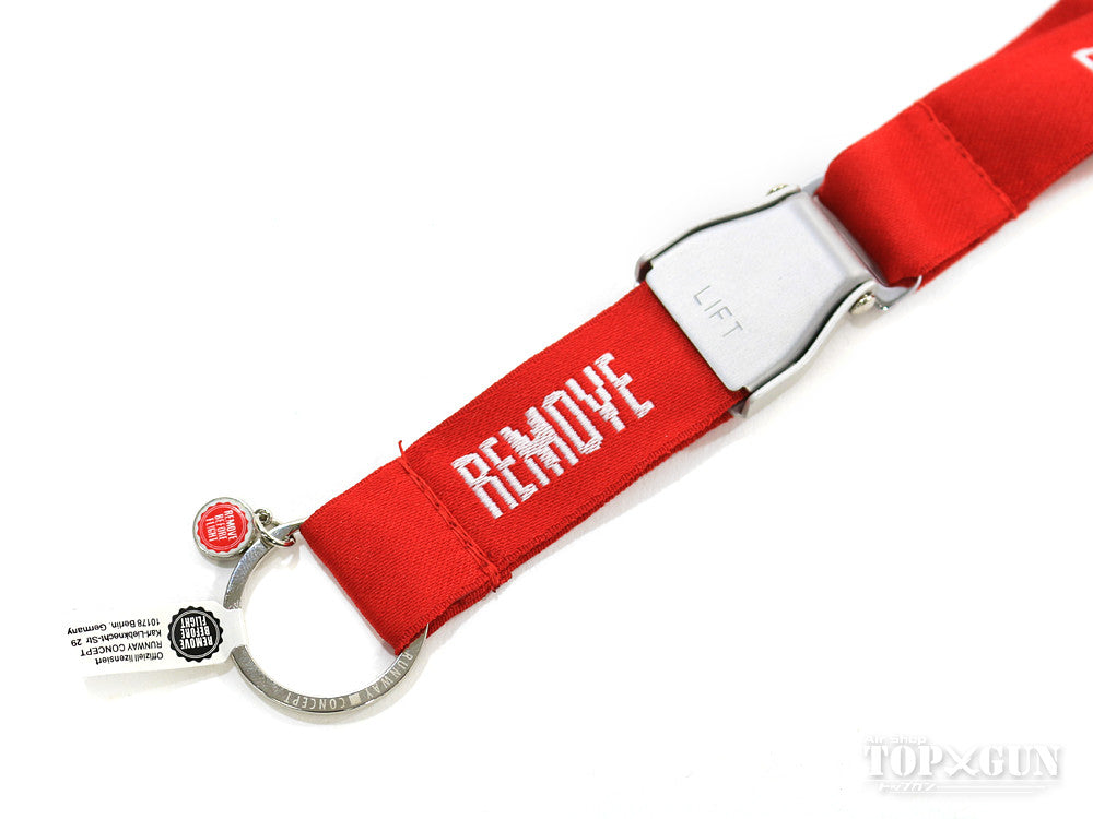 Remove Before Flight Neck Strap with Seatbelt Buckle [OWN007]