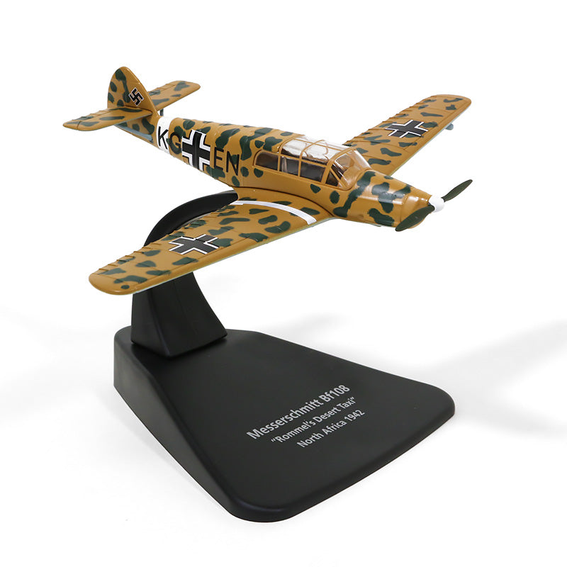 Messerschmitt Bf108 Taifun, German Air Force, Africa Corps, General Erwin Rommel's aircraft, 1942, 1/72 scale, stand only [OXAC047]