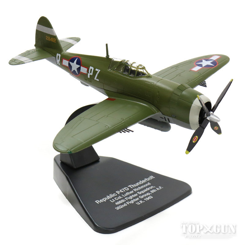 P-47D Thunderbolt, US Army Air Forces, 352nd Fighter Group, 486th Fighter Squadron, Lt. Col. Luther Richmond, #42-8412 "Sweetie", UK, 1943, 1/72 *Stand only [OXAC063]