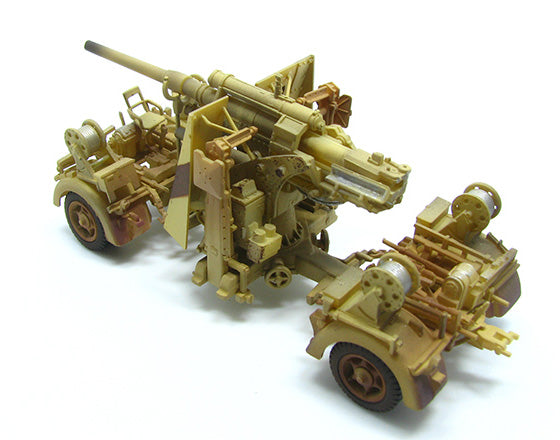 8.8cm FlaK 36 anti-aircraft gun German Army 1942 Desert camouflage 1/72 [P0311]