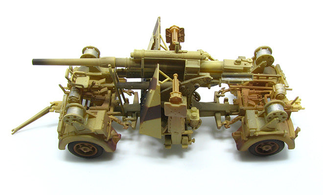 8.8cm FlaK 36 anti-aircraft gun German Army 1942 Desert camouflage 1/72 [P0311]