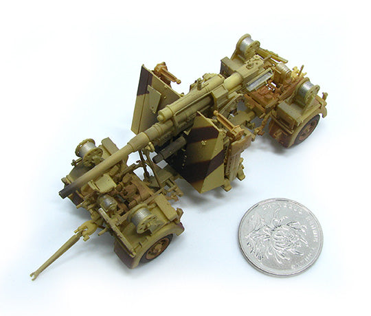 8.8cm FlaK 36 anti-aircraft gun German Army 1942 Desert camouflage 1/72 [P0311]