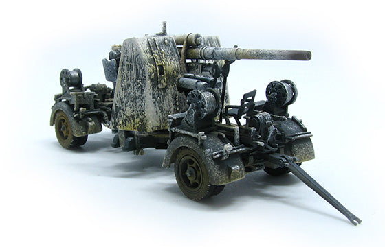 8.8cm FlaK 37 anti-aircraft gun German Army 1942 gray 1/72 [P0313]