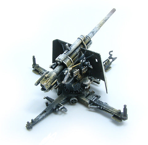 8.8cm FlaK 37 anti-aircraft gun German Army 1942 gray 1/72 [P0313]