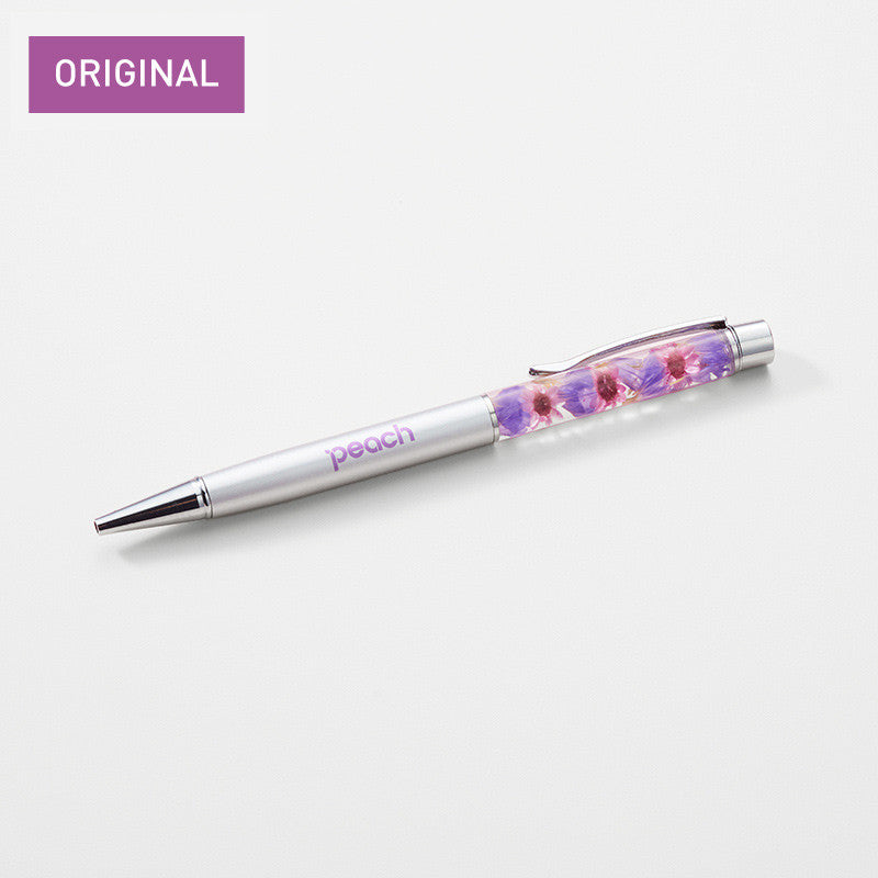 Peach original herbarium ballpoint pen produced by Hibiya Kadan Silver Peach Aviation [PA190054]