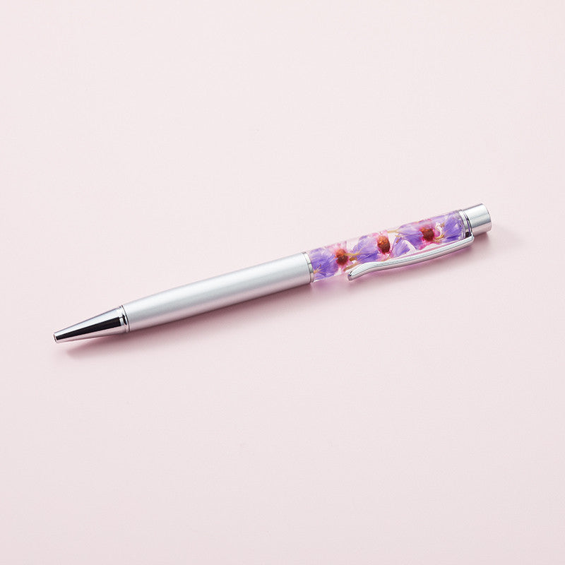 Peach original herbarium ballpoint pen produced by Hibiya Kadan Silver Peach Aviation [PA190054]