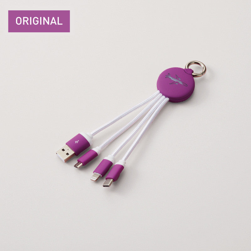 Peach original 3-in-1 USB charging cable [PA200016]