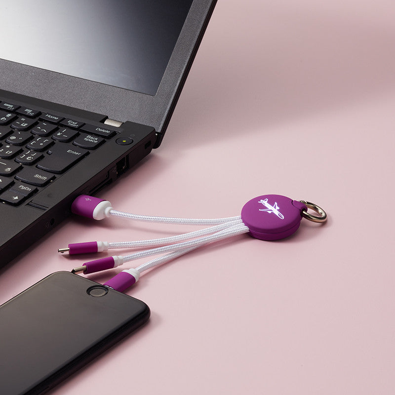 Peach Aviation Peachオリジナル 3in1 USB充電ケーブル [PA200016]