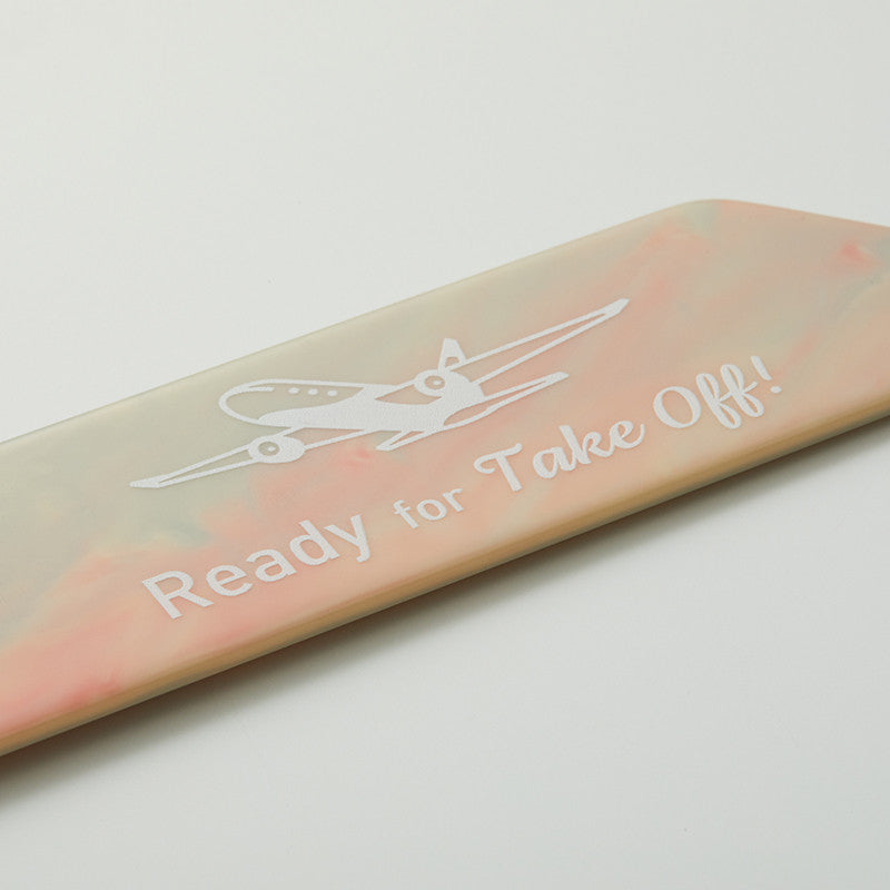 Peach Original Acrylic Keychain ECO MARBLE Peach Aviation [PA200048]