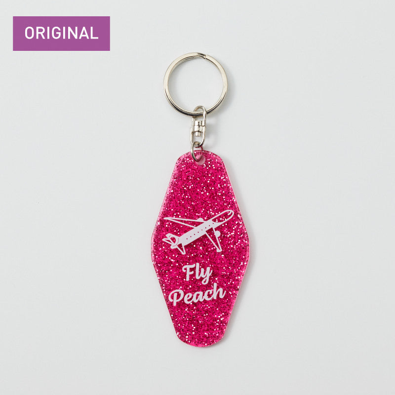 Peach Original Acrylic Keychain Fly Peach! Pink Peach Aviation [PA210012]