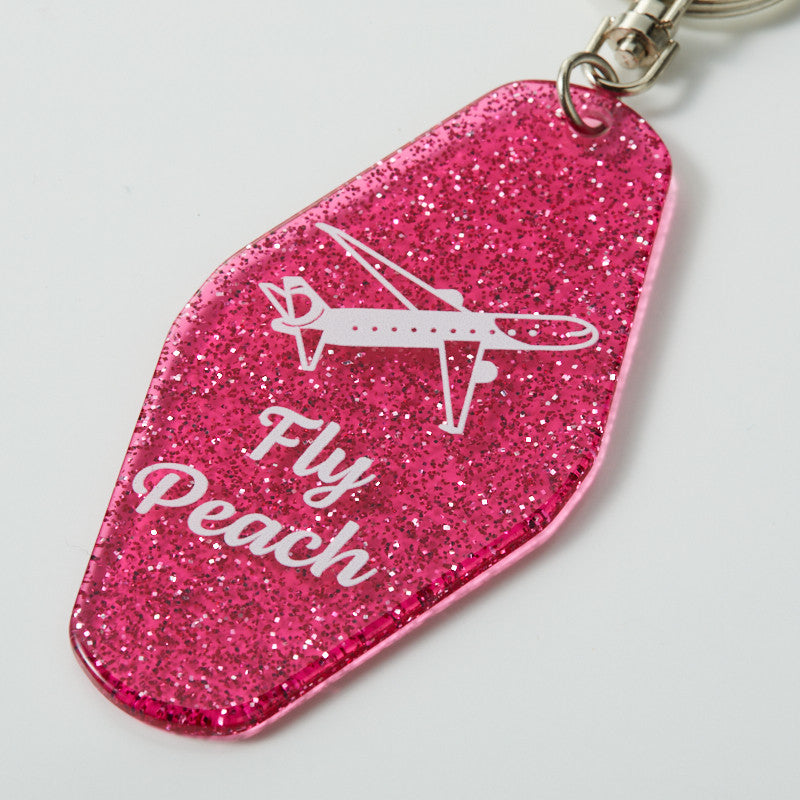 Peach Original Acrylic Keychain Fly Peach! Pink Peach Aviation [PA210012]