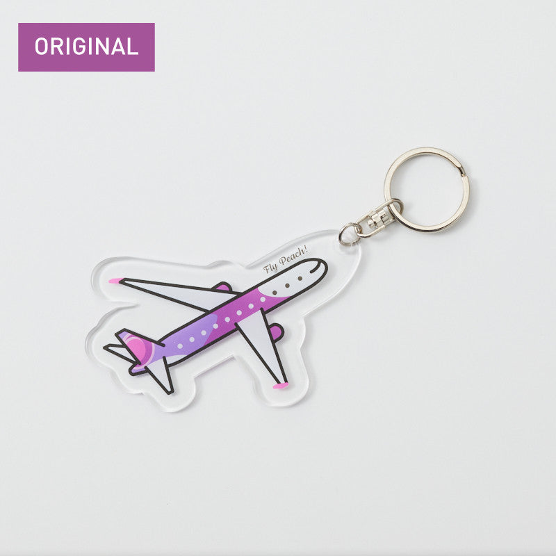 Peach Original Airplane Keychain Clear Peach Aviation [PA210014]