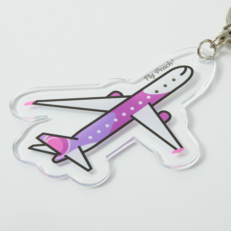 Peach Original Airplane Keychain Clear Peach Aviation [PA210014]