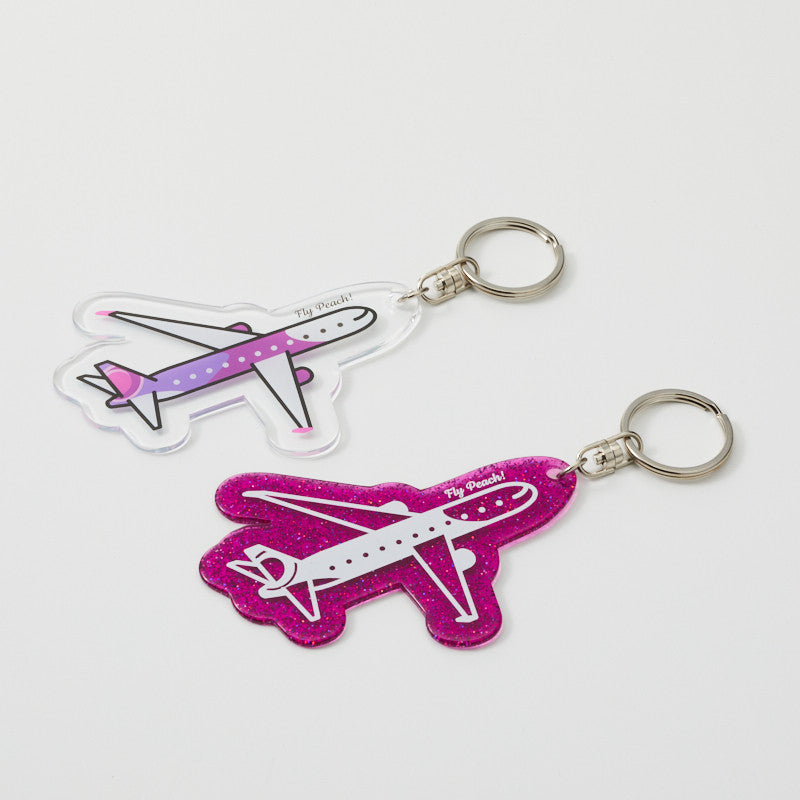 Peach Aviation Peachオリジナル 飛行機キーホルダー クリア