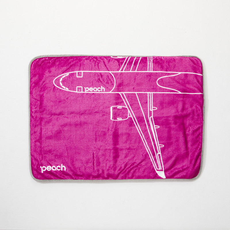 Peachオリジナル　クッションブランケット　　Peach Purpleprint ピーチアビエーション[PA220023]