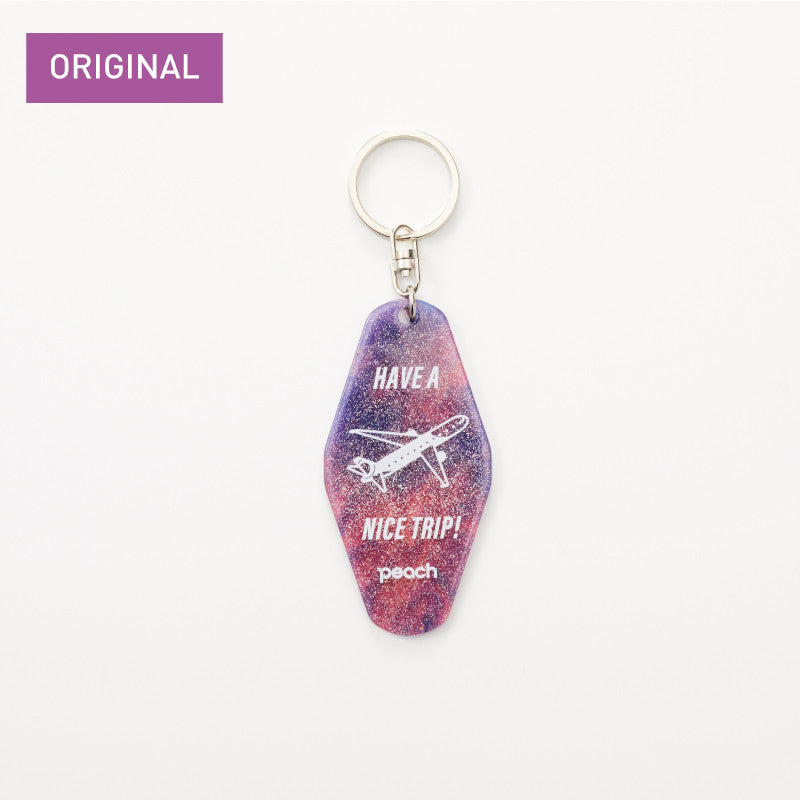 Peach Original Acrylic Keychain HAVE A NICE TRIP A [PA220024]