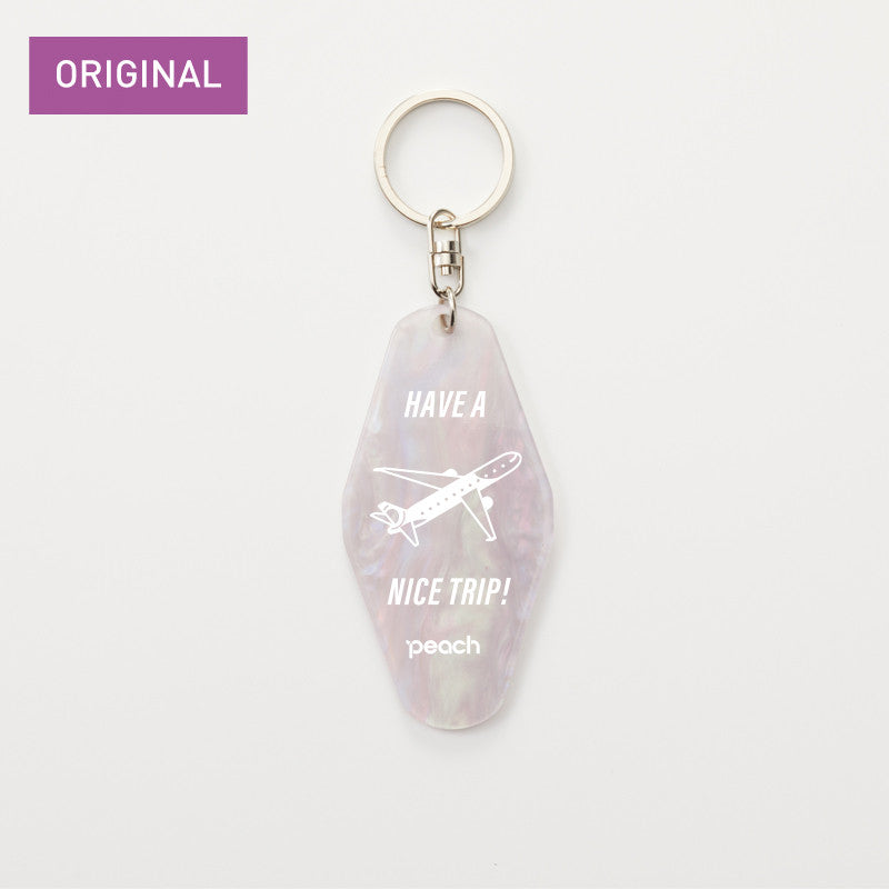 Peach Original Acrylic Keychain HAVE A NICE TRIP B [PA220025]