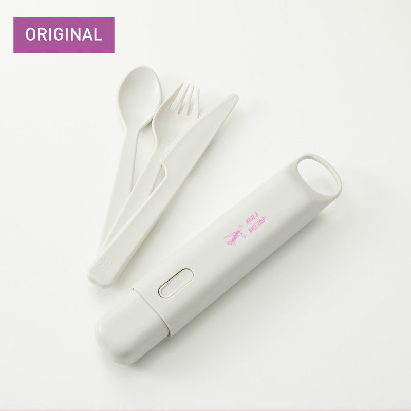 Peach original print HIP portable cutlery CLOUD [PA220045]