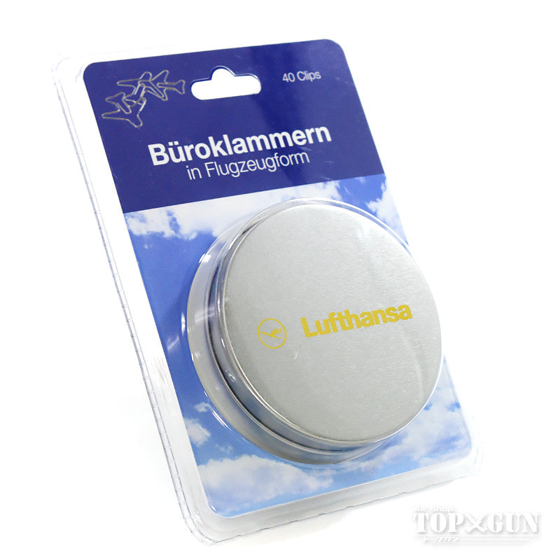 Lufthansa Airplane Clips, Pack of 40 [PC012]