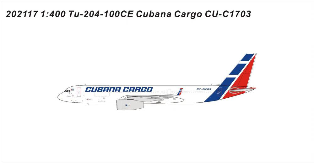 Tu-204-100CE クバーナ航空 CU-C1703 1/400 [PM202117]