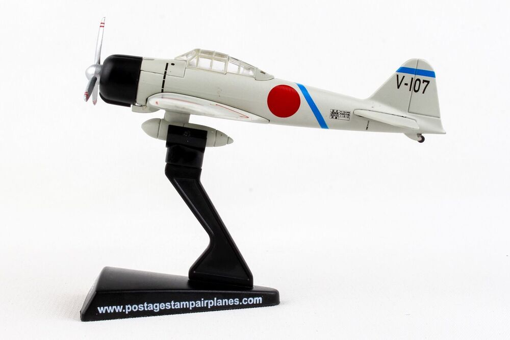 Mitsubishi A6M2 Zero Type 1 Model 2 Carrier Fighter (Zero Fighter Model 21) Imperial Japanese Navy Tainan Naval Air Group Sergeant Sakai Saburo's aircraft Taiwan 1941 V-107 1/97 *Only for display on stand [PS5343-4]