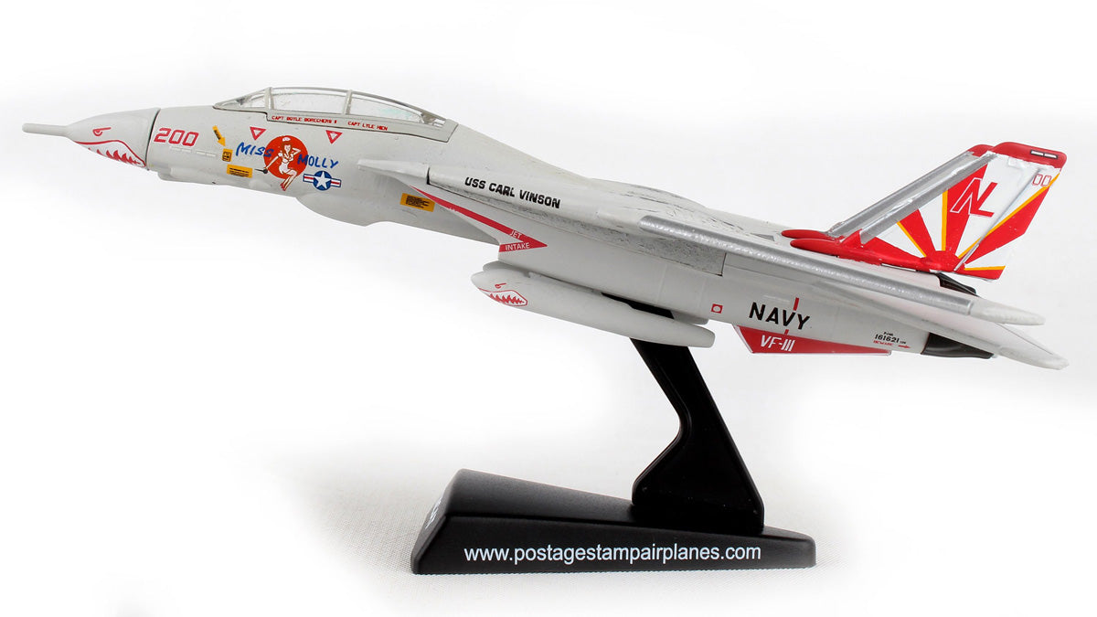 F-14B US Navy 111th Fighter Squadron "Sundowners" aboard the aircraft carrier Carl Vinson in 1989 "Miss Molly" NL200/#161621 1/160 *For display on stand only [PS5383-4]