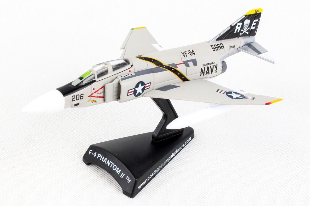 F-4 Phantom II, US Navy 84th Fighter Squadron "Jolly Rogers", aboard the aircraft carrier Franklin D. Roosevelt, 1971, AE206/#155868, 1/155, *Only for display on stand [PS5384-4]