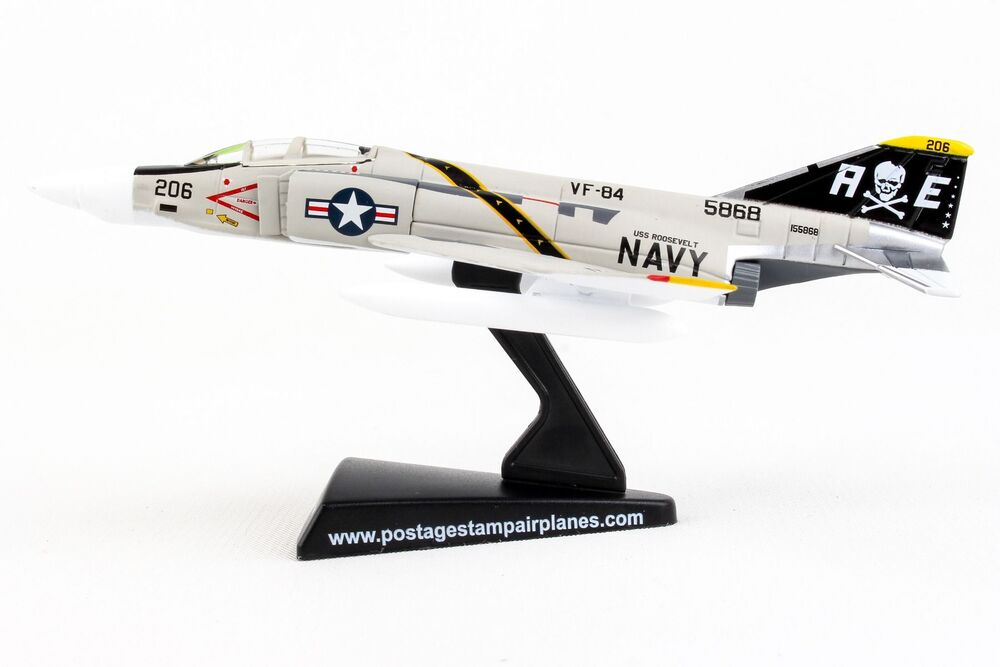 F-4 Phantom II, US Navy 84th Fighter Squadron "Jolly Rogers", aboard the aircraft carrier Franklin D. Roosevelt, 1971, AE206/#155868, 1/155, *Only for display on stand [PS5384-4]