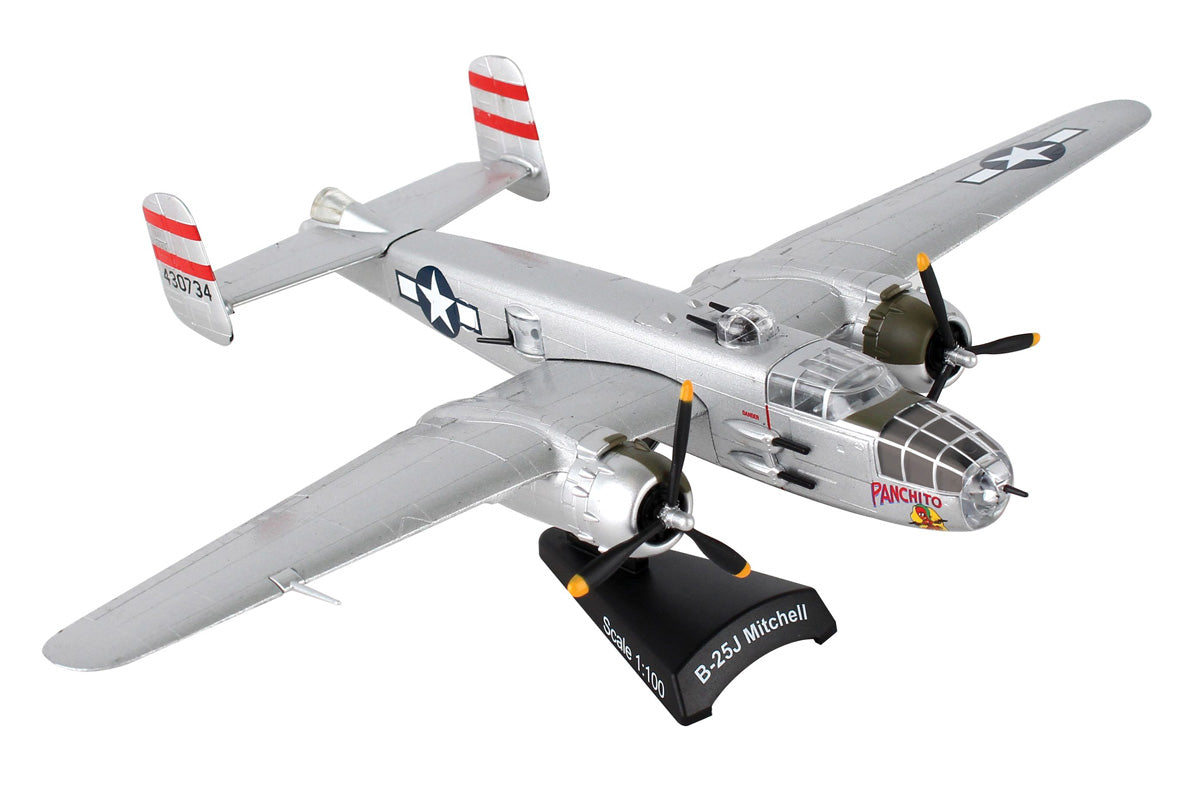 B-25J US Army Air Forces (preserved aircraft) #44-30734 "Panchintto" 1/100 *No gear, stand only [PS5403-4]