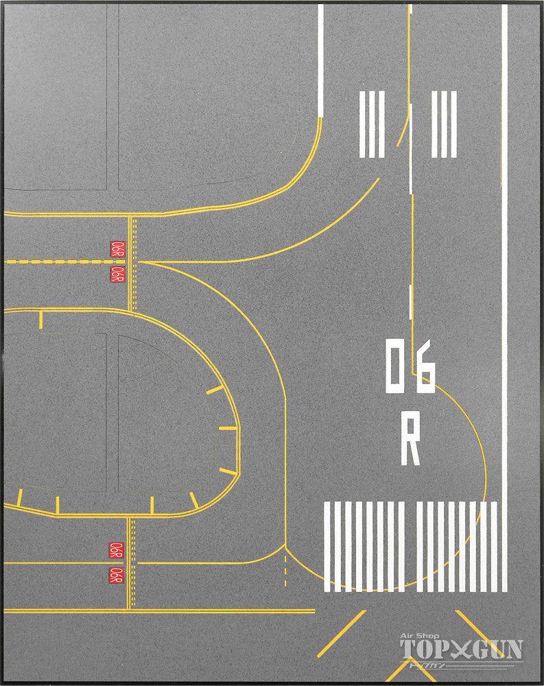 Roteiro DX Runway Kansai Airport Reproduction 06R Acrylic Board Grass Set for 1/500 Scale [RI2EX-06RSKIX]