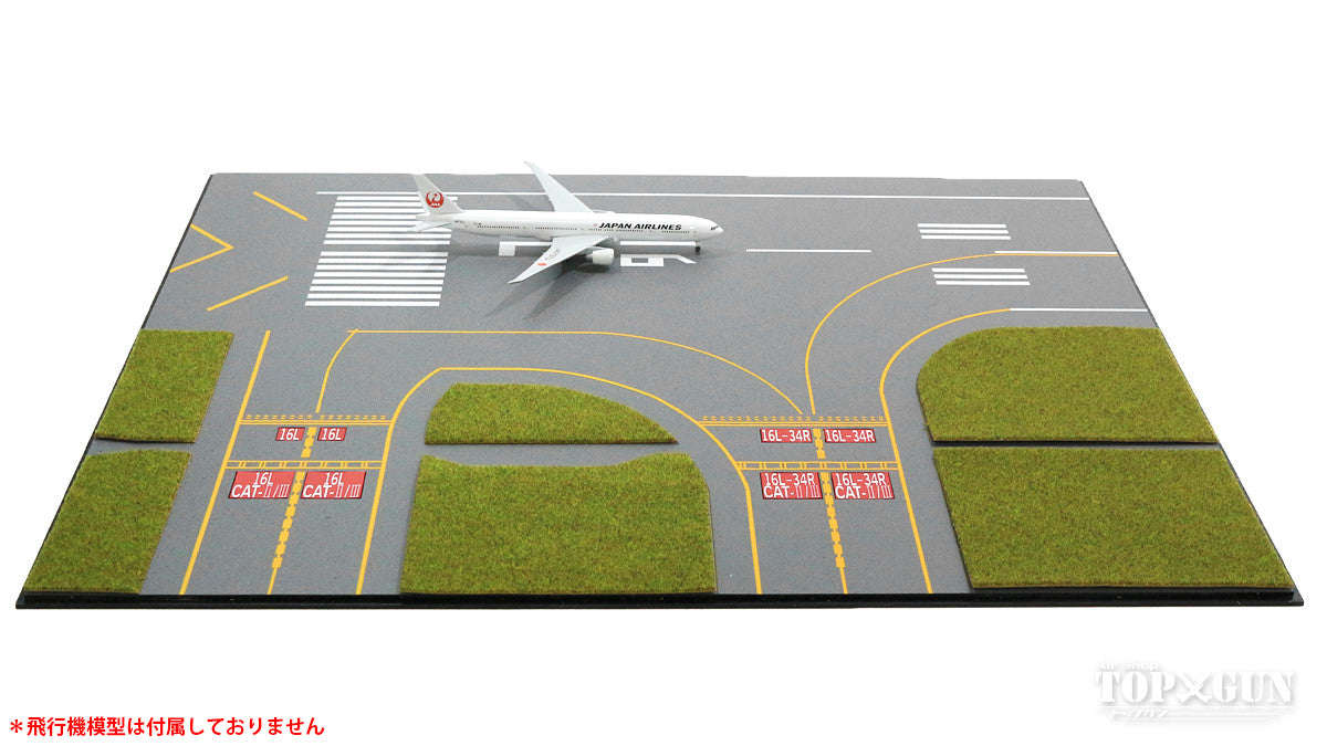 Roteiro DX Runway Haneda Airport Reproduction 16L Acrylic Board Grass Set for 1/400 Scale [RI2EX-16LLHND]