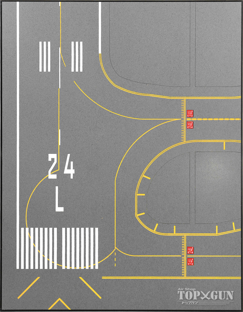 Roteiro DX Runway Kansai Airport Reproduction 24L Acrylic Board Grass Set for 1/500 Scale [RI2EX-24LSKIX]